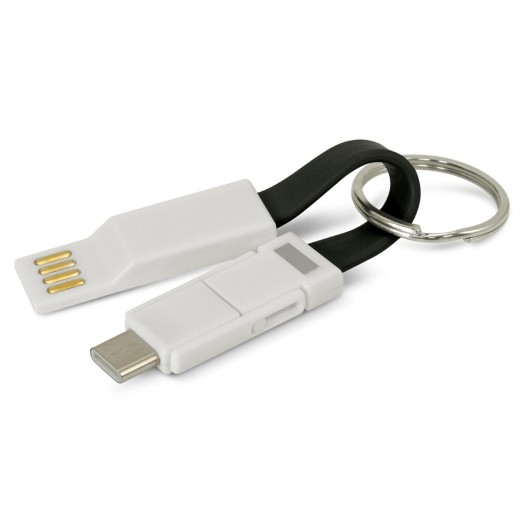 Black Keyring Charging Cables